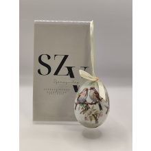 Húsvéti Tójás Akasztós Madár Pár Mintával (6 cm)
