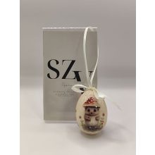 Húsvéti Tójás Akasztós Süni Gombával Mintával (6cm)