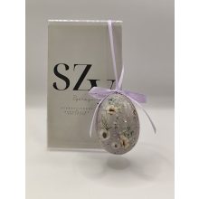 Húsvéti Tójás Akasztós Pipacs Mintával (6cm)