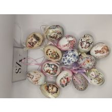 Húsvéti Tójás Akasztós Pipacs Mintával (6cm)