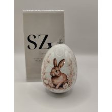 Húsvéti Tójás Akasztós Barna Nyuszi Mintával 1. (9cm)