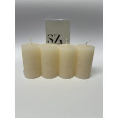 Gyertya Rusztikus Krém 40*75mm (4db)
