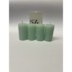 Gyertya Rusztikus Menta Zöld 40*75mm (4db)