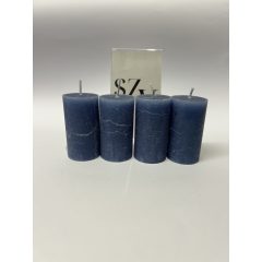 Gyertya Rusztikus Kék 40*75mm (4db)