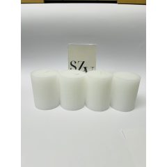 Gyertya Rusztikus Fehér 60*80mm (4db)
