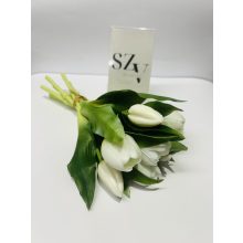 Tulipán csokor gumi Fehér