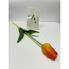 Tulipán szálas Nagyfejű Gumi Narancs