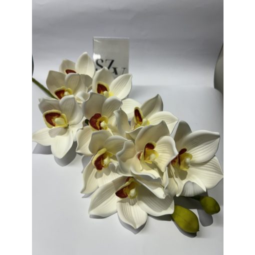 Orchidea ág Polifoam Fehér