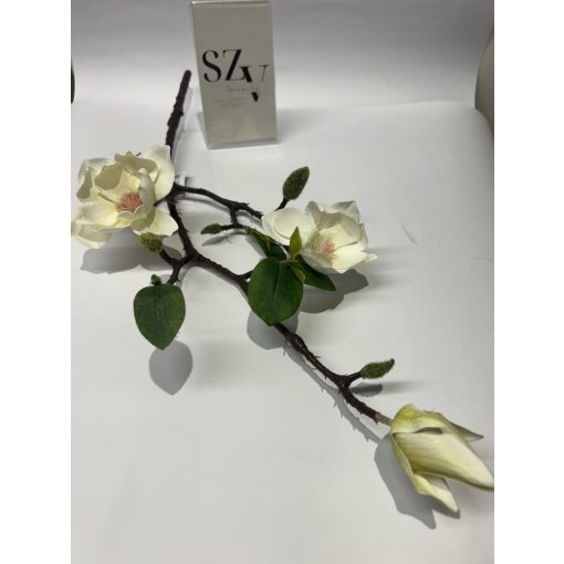 Magnólia ág 55 cm Fehér