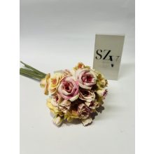 Rózsa Csokor Pink-Barack 9 szálas