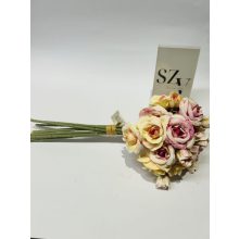 Rózsa Csokor Pink-Barack 9 szálas