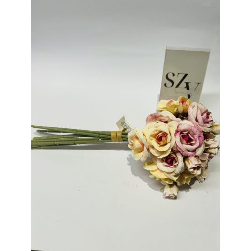 Rózsa Csokor Pink-Barack 9 szálas