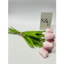 Tulipán csokor Rózsaszín Polifoam 9 szálas