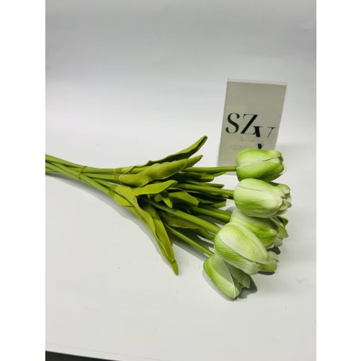 Tulipán csokor Zöld Polifoam 10 szálas 