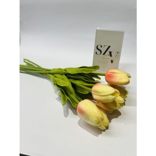 Tulipán csokor Narancs Polifoam 10 szálas