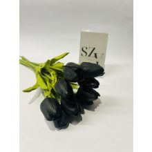 Tulipán csokor Fekete Polifoam 10 szállas