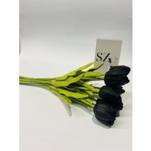 Tulipán csokor Fekete Polifoam 10 szállas