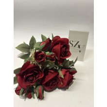 Rózsa Csokor Bimbóval 7 ágas Bordó
