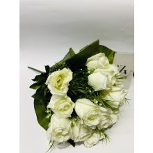 Rózsa csokor bimbós 18 fejes Fehér