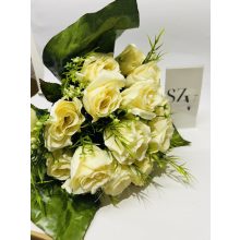 Rózsa csokor bimbós 18 fejes Krém