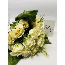 Rózsa csokor bimbós 18 fejes Krém