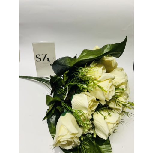 Rózsa csokor bimbós 18 fejes Krém