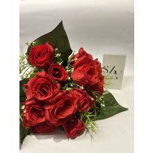Rózsa csokor bimbós 18 fejes Piros