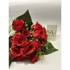 Rózsa csokor bimbós 18 fejes Piros