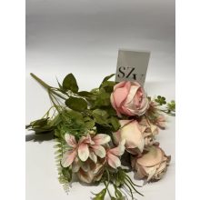 Rózsa csokor 6 ágú Rózsaszin