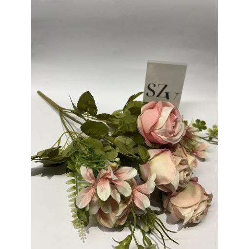 Rózsa csokor 6 ágú Rózsaszin