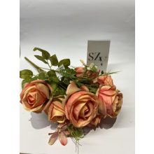 Rózsa csokor 6 ágú Narancs