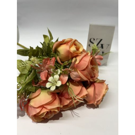 Rózsa csokor 6 ágú Narancs