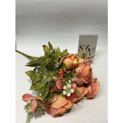 Rózsa csokor 6 ágú Narancs