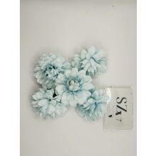 Dália Selyemvirág Fej Világos Kék 8 cm (24 darab)