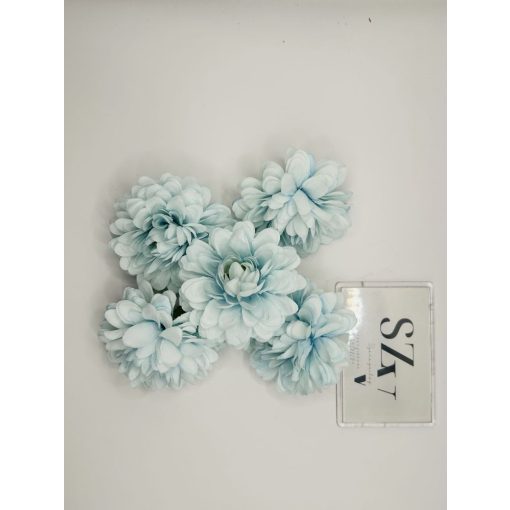 Dália Selyemvirág Fej Világos Kék 8 cm (24 darab)