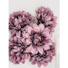 Dália Selyemvirág Fej Lila 8 cm (24 darab)