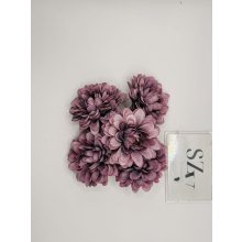 Dália Selyemvirág Fej Lila 8 cm (24 darab)