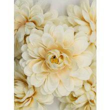 Dália Selyemvirág Fej Barack Cirmos 8 cm (24 darab)