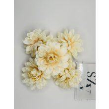 Dália Selyemvirág Fej Barack Cirmos 8 cm (24 darab)