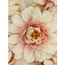 Dália Selyemvirág Fej Rózsaszín cirmos 8 cm (24 darab)