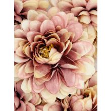 Dália Selyemvirág Fej Mályva Cirmos 8 cm (24 darab)