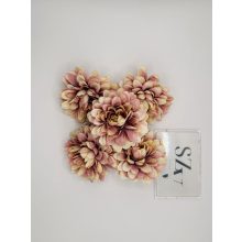 Dália Selyemvirág Fej Mályva Cirmos 8 cm (24 darab)