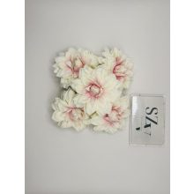 Dália Selyemvirág Fej Hegyes Szirmú Rózsaszín Cirmos 9 cm (24 darab)