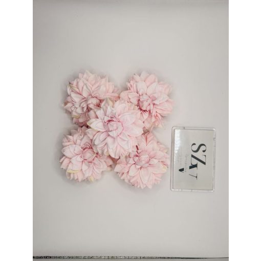 Dália Selyemvirág Fej Hegyes Szirmú Világos Rózsaszín 9 cm (24 darab)