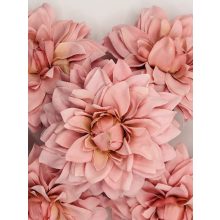 Dália Selyemvirág Fej Hegyes Szirmú Antik Rózsaszín 9 cm (24 darab)