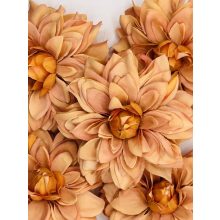 Dália Selyemvirág Fej Hegyes Szirmú Antik Narancs 9 cm (24 darab)