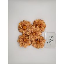 Dália Selyemvirág Fej Hegyes Szirmú Antik Narancs 9 cm (24 darab)