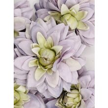 Dália Selyemvirág Fej Hegyes Szirmú Antik Lila 9 cm (24 darab)