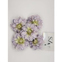 Dália Selyemvirág Fej Hegyes Szirmú Antik Lila 9 cm (24 darab)