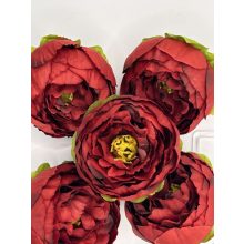 Boglárka Fej Bordó-Piros 6 cm (48 darab)